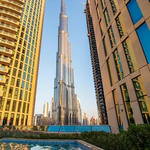  شقة Walk To Dubai Mall 2Br With Skyline View Pool